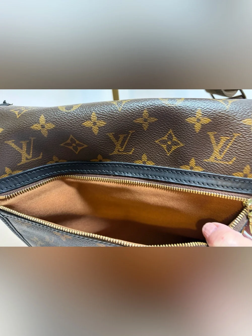 Louis Vuitton Bosphore PM Messenger Bag Macassar Monogram